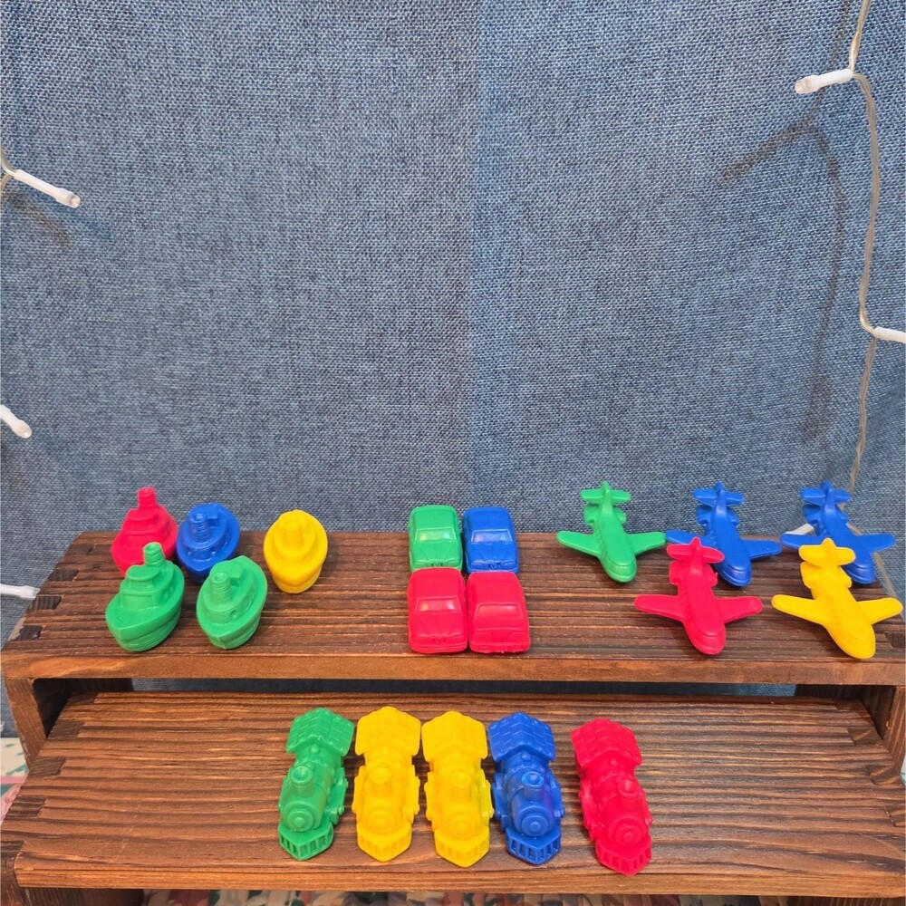 Transportation Sorting Counters Plastic Toy Lot 19Pc